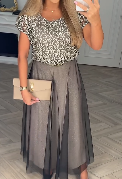 🍁🍂Najnowsza sukienka z tiulu, wyjątkowy wzór, nowy styl