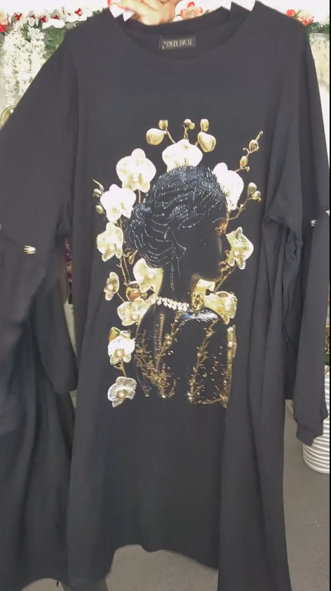 🔥NOWE WYPRZEDAŻE 2025 -Sukienka z Ozdobnymi Kwiatami - Promocja Tydzień!