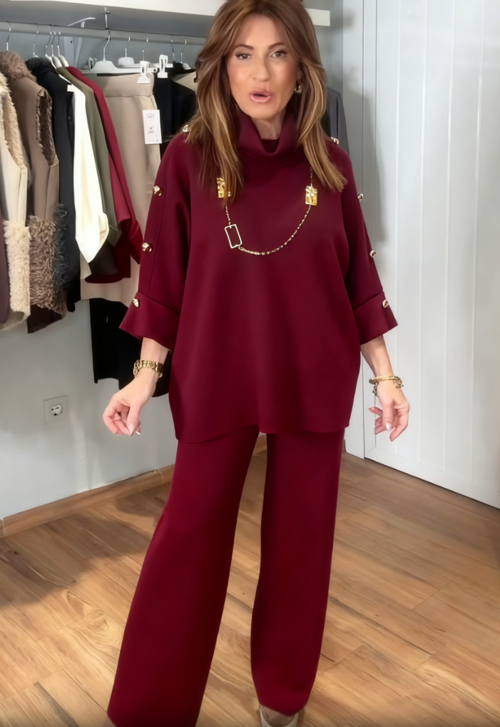 ✨🇮🇹WŁOSKA NOWOŚĆ🇮🇹✨ HIT CENA ✨Elegancki i piękny dzianinowy garnitur ✨✨✨✨✨