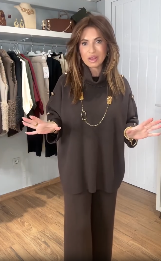 ✨🇮🇹WŁOSKA NOWOŚĆ🇮🇹✨ HIT CENA ✨Elegancki i piękny dzianinowy garnitur ✨✨✨✨✨