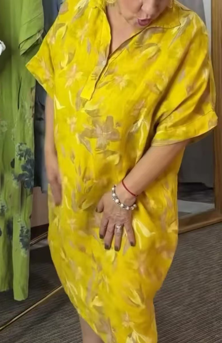 Super rabat -69%‼️‼️Sukienka koszulowa z motywem kwiatowym