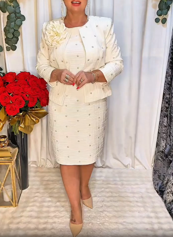 50% ZNIŻKI NA LETNI MAGAZYN‼️‼️😍😍✨ Elegancki, stylowy i kobiecy w jednym! ✨ Kremowy zestaw