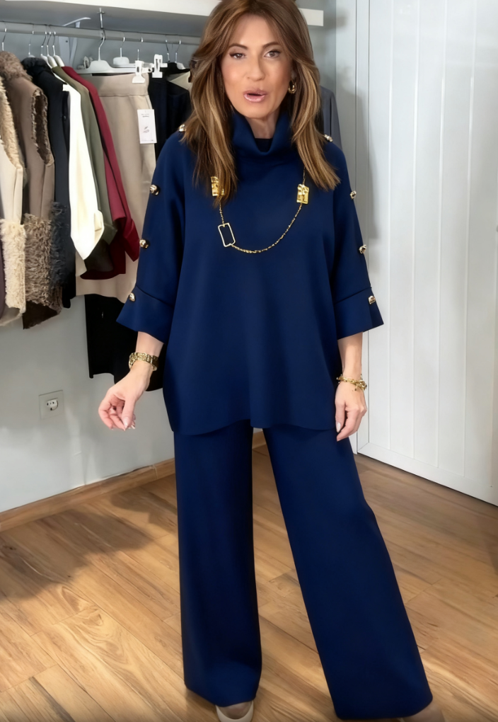 ✨🇮🇹WŁOSKA NOWOŚĆ🇮🇹✨ HIT CENA ✨Elegancki i piękny dzianinowy garnitur ✨✨✨✨✨