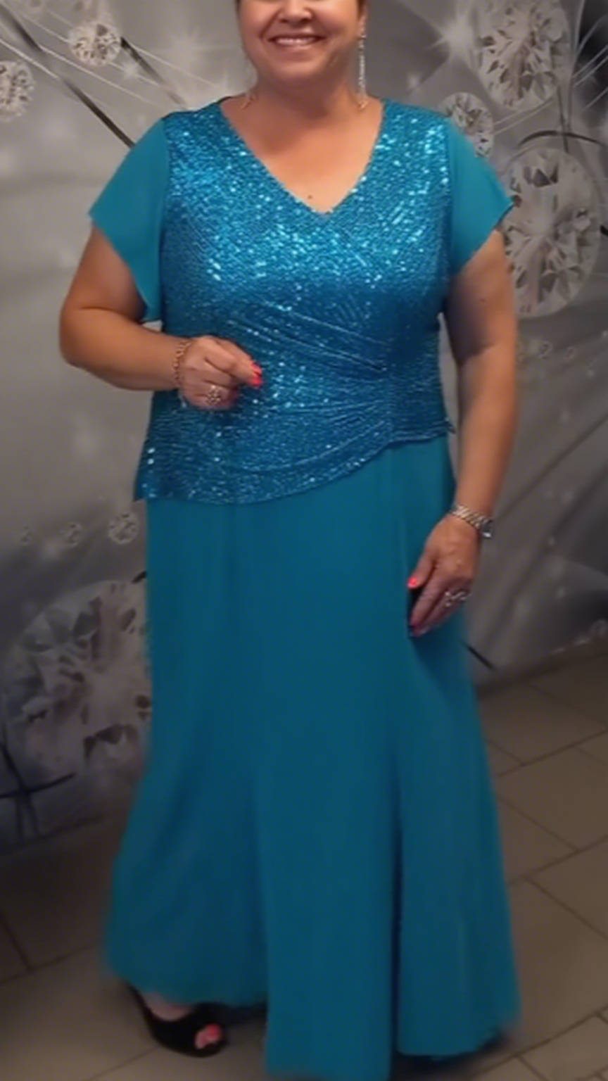 Sekwencjonana Sukienka z Bluzką