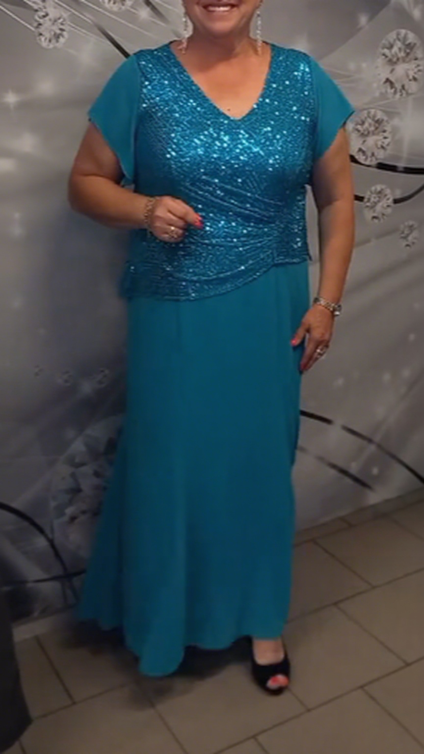 Sekwencjonana Sukienka z Bluzką