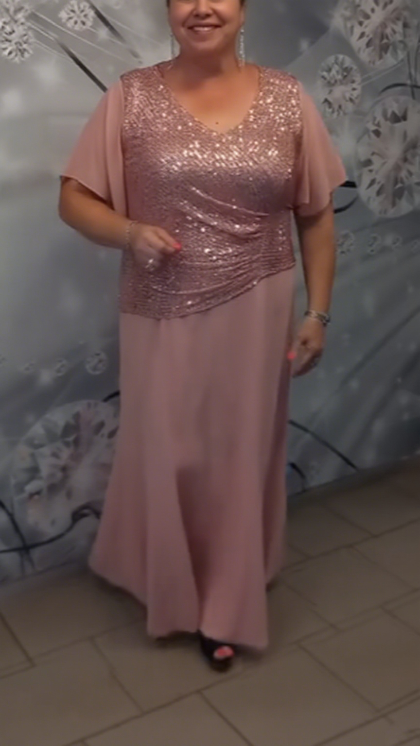 Sekwencjonana Sukienka z Bluzką