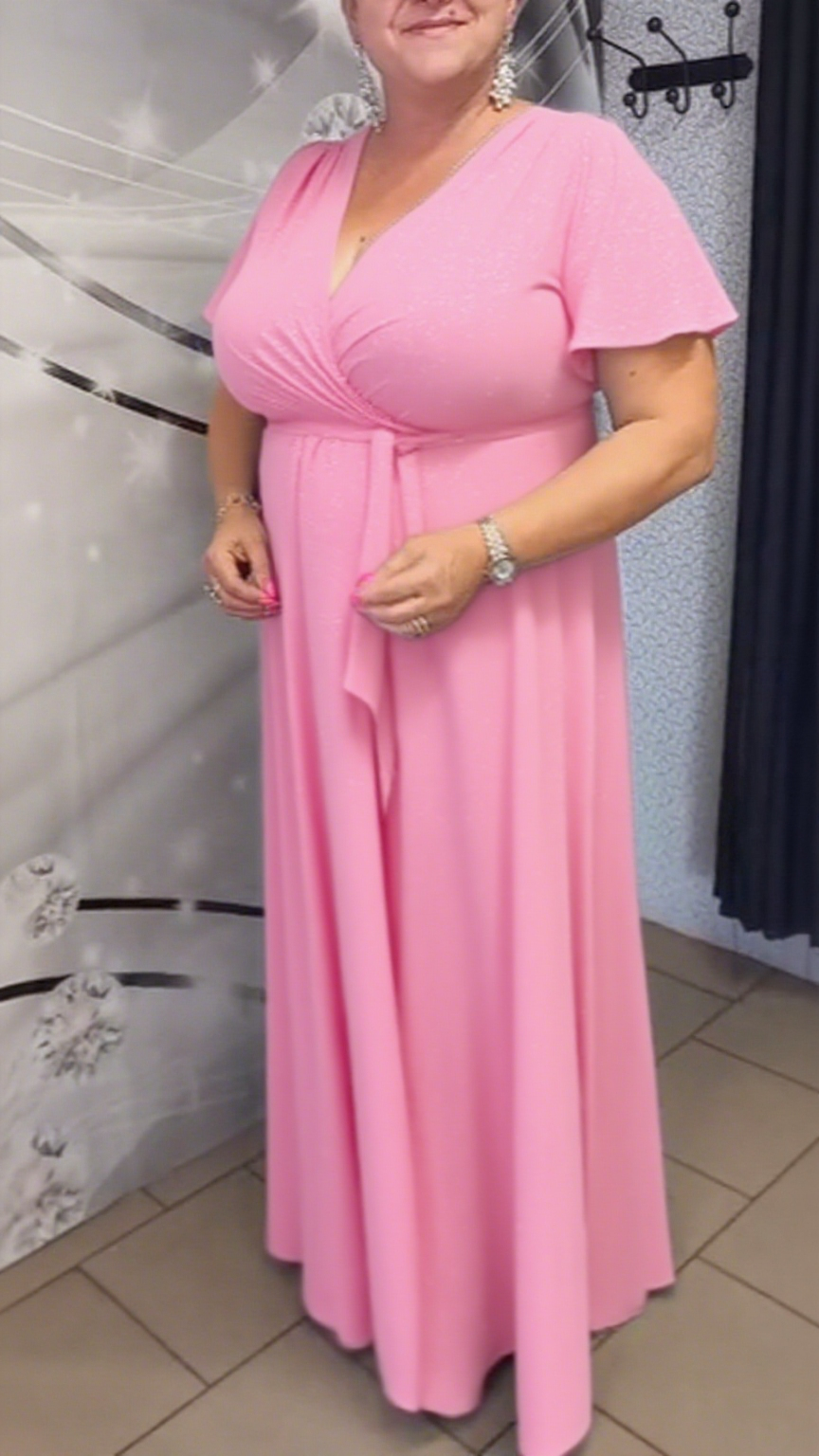 Elegancka Sukienka z Dekoltem V