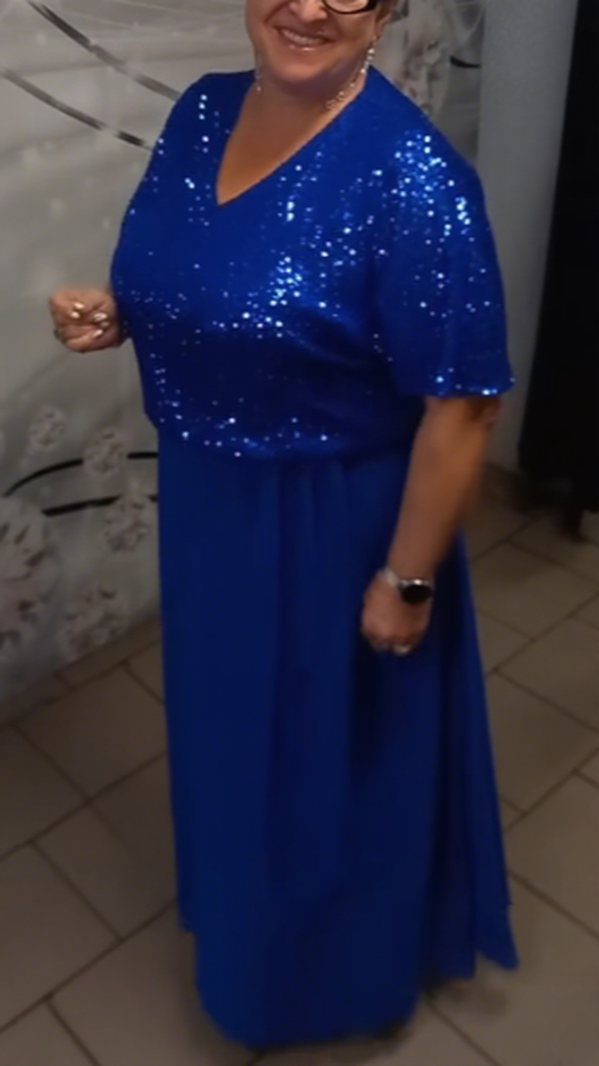 Różowa Sukienka Sequinowa