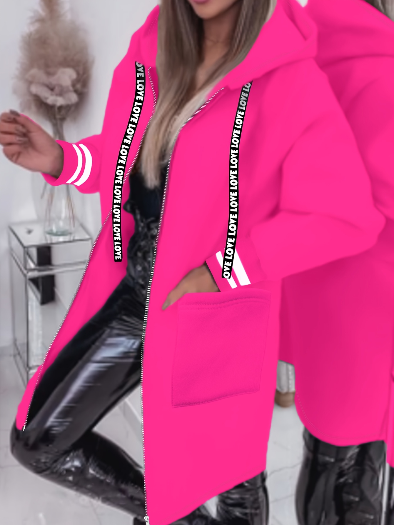 Kurtka z kapturem damska w stylu casual A6600
