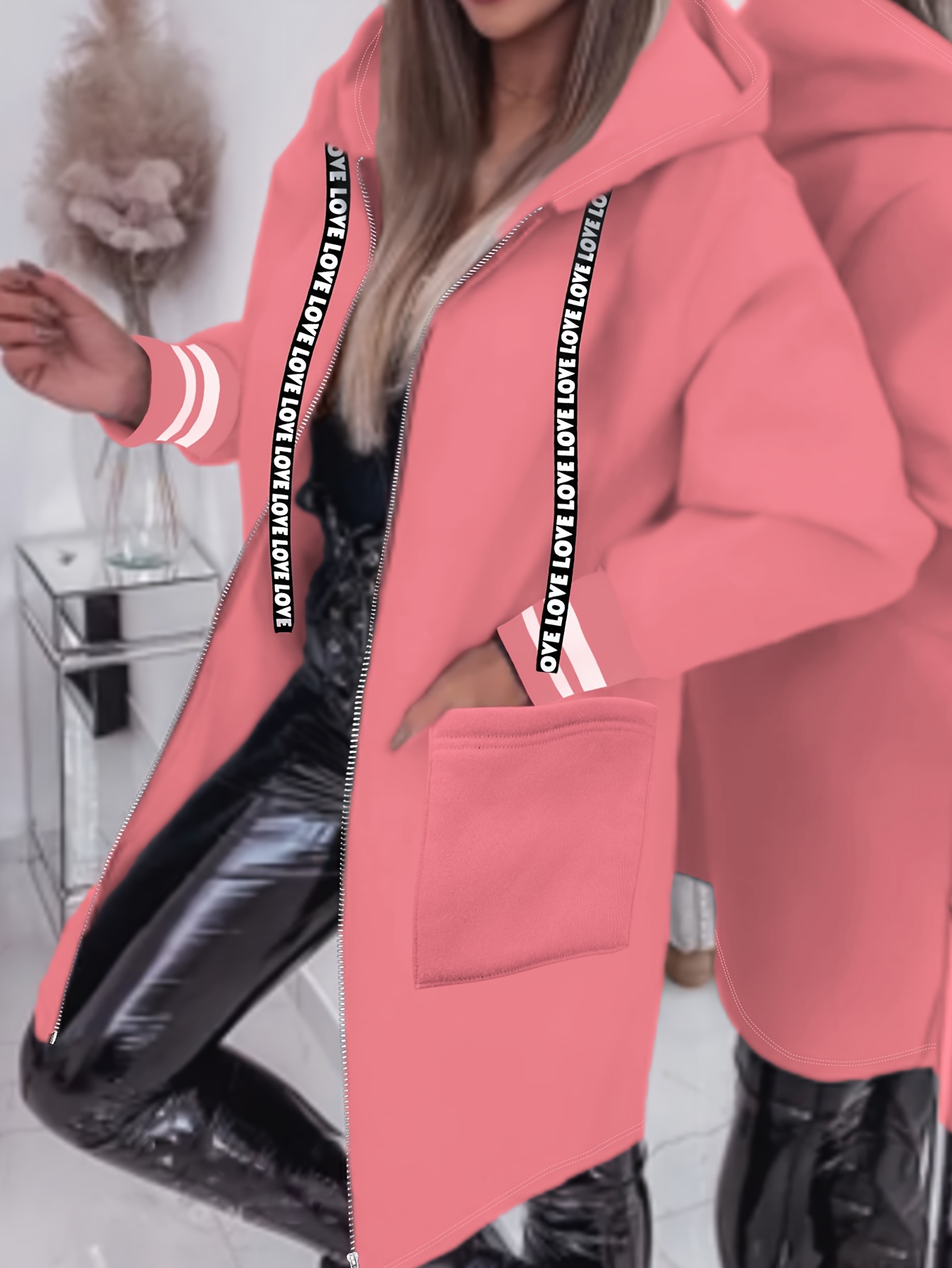 Kurtka z kapturem damska w stylu casual A6600