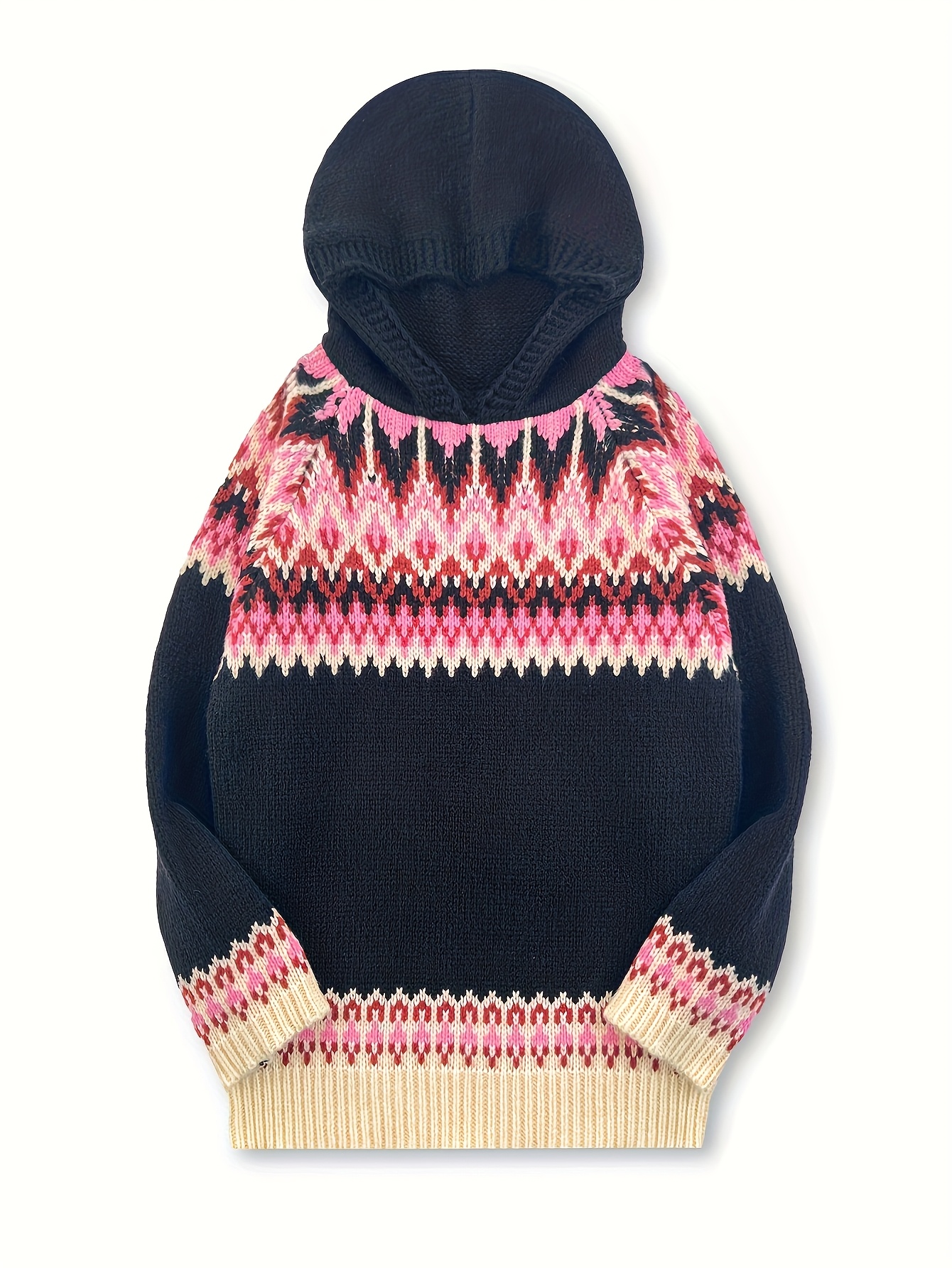 Miękka, gruba bluza z kapturem ze wzorem Glacier Mountain