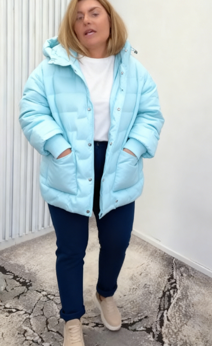 🔥Gorący artykuł - Stylowa damska krótka kurtka puchowa z kapturem