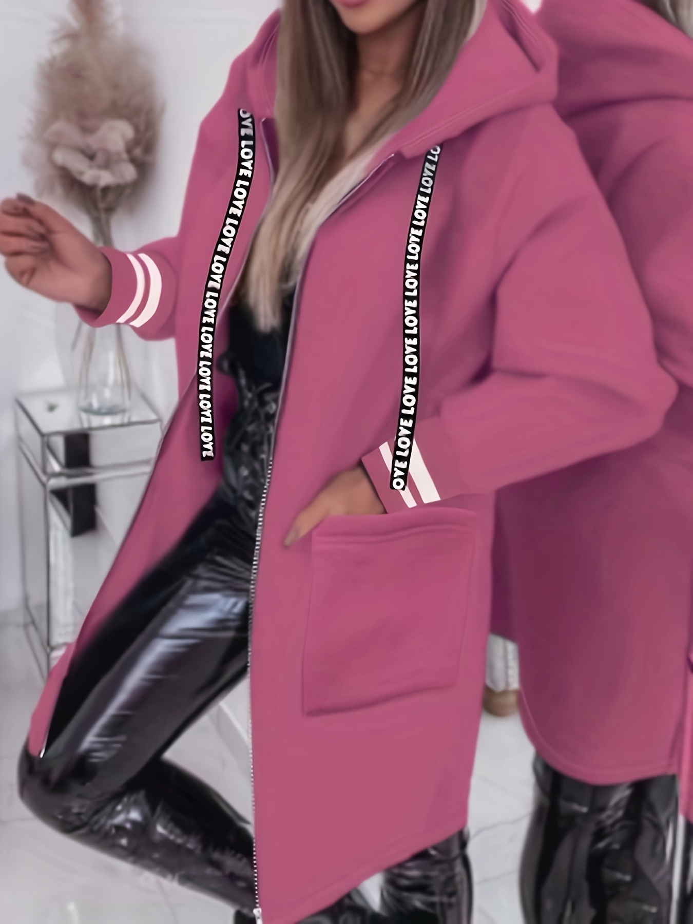 Kurtka z kapturem damska w stylu casual A6600
