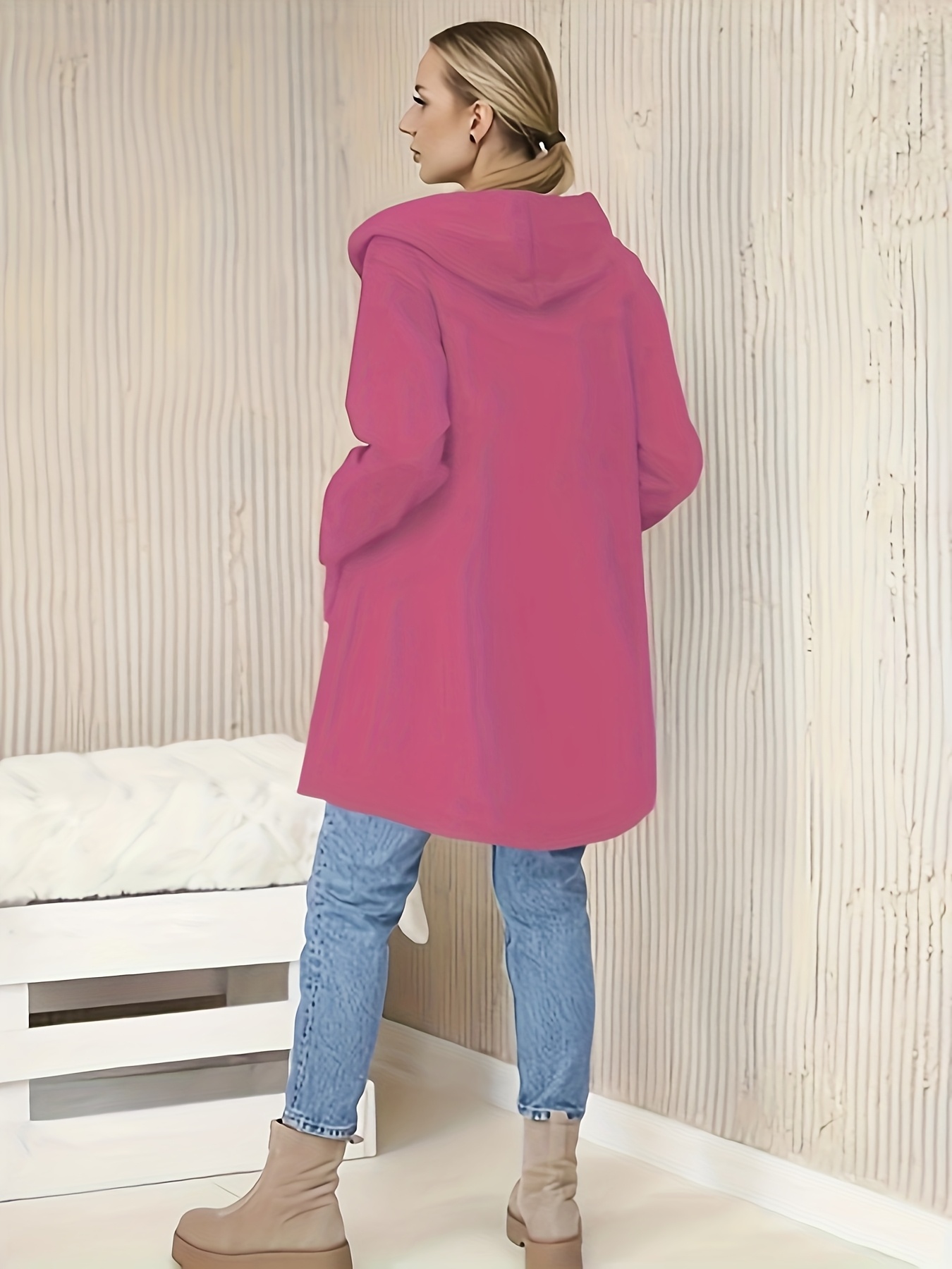 Kurtka z kapturem damska w stylu casual A6600