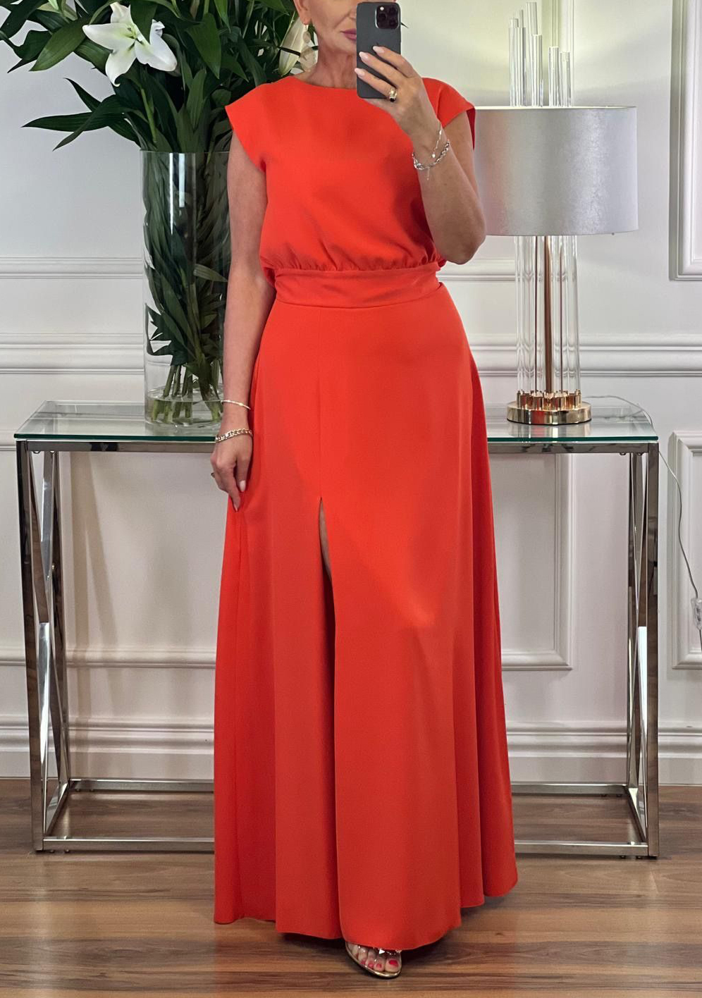 Komplet Anita malinowy