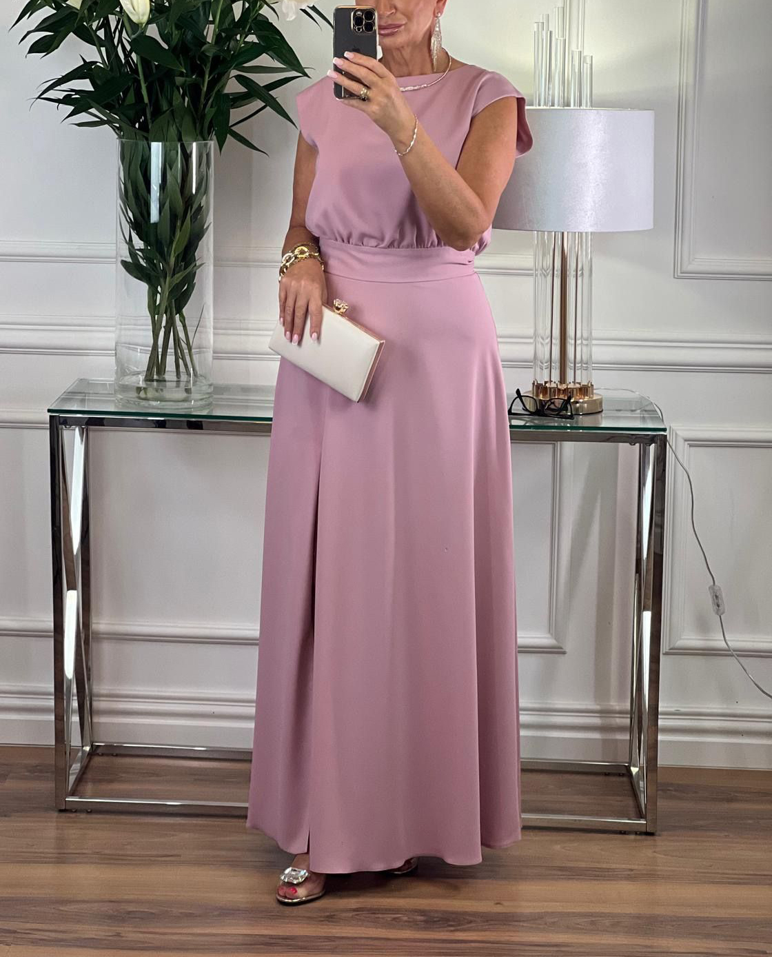 Komplet Anita malinowy