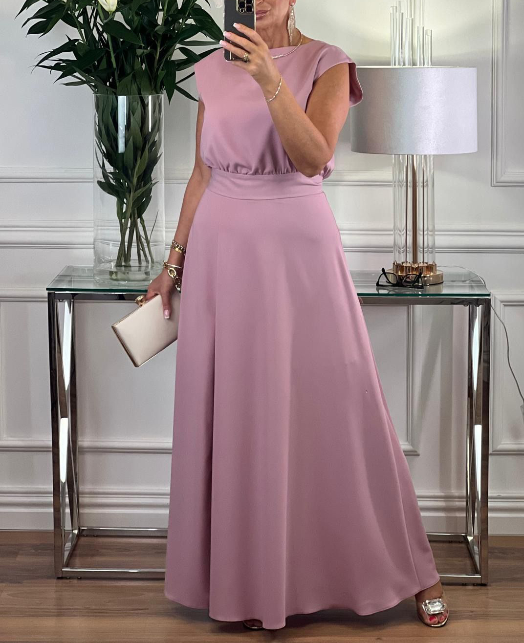 Komplet Anita malinowy