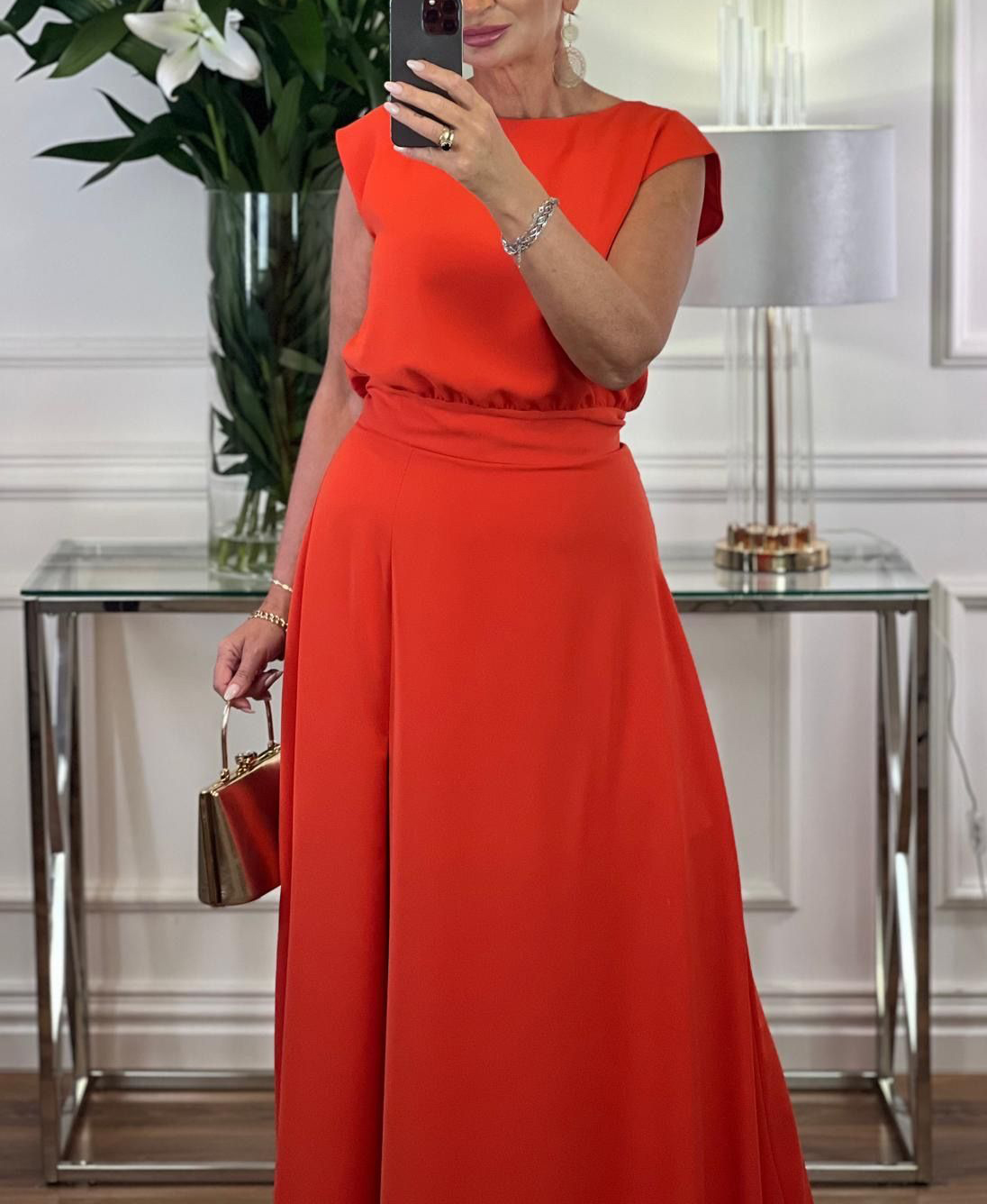 Komplet Anita malinowy