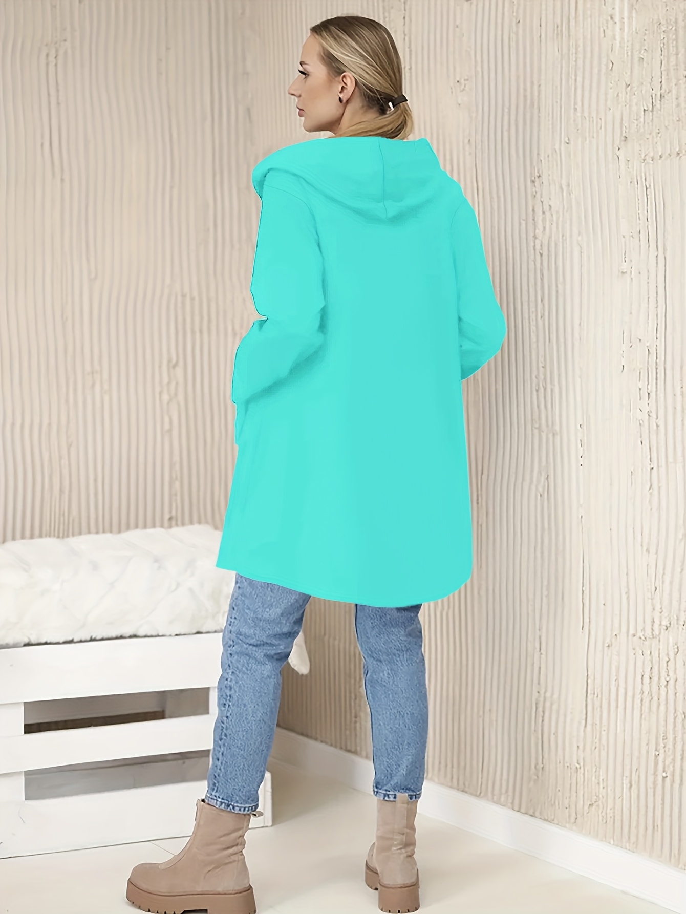Kurtka z kapturem damska w stylu casual A6600