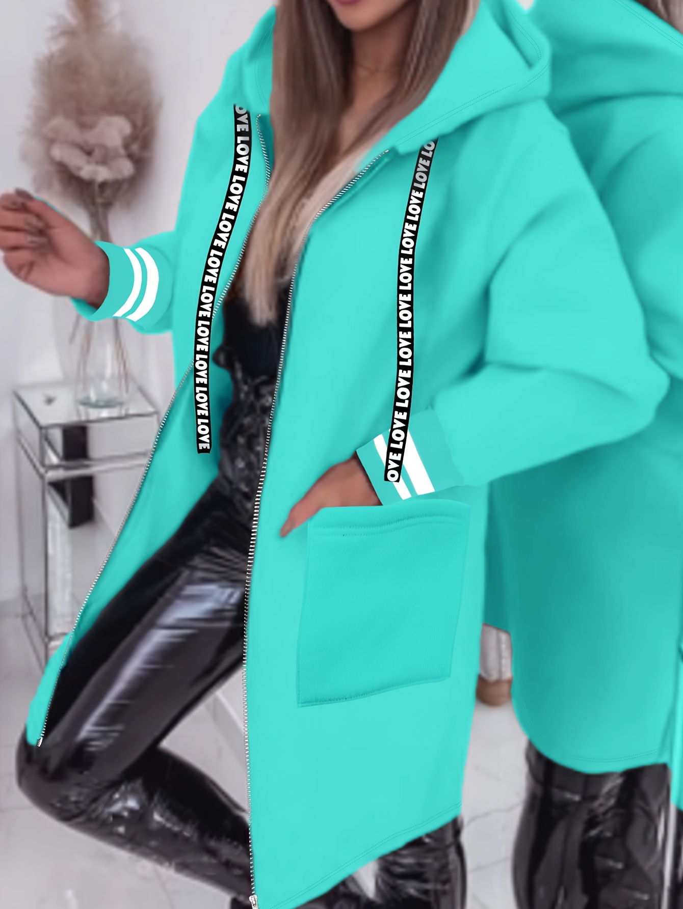 Kurtka z kapturem damska w stylu casual A6600