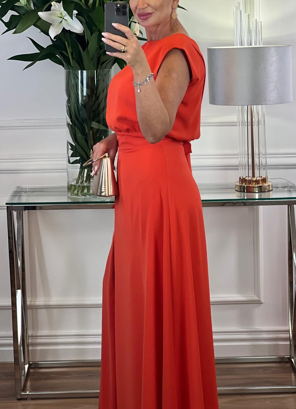 Komplet Anita malinowy