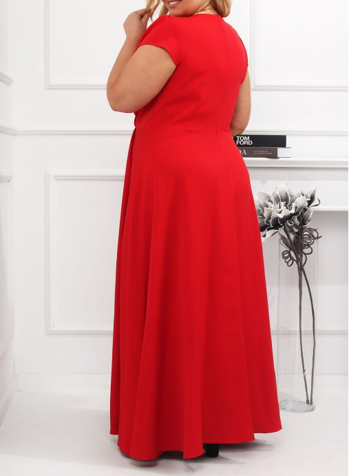 📣‼️‼️UWAGA PRZECENA LATA -90%‼️‼️AFRODI granatowa sukienka PLus Size