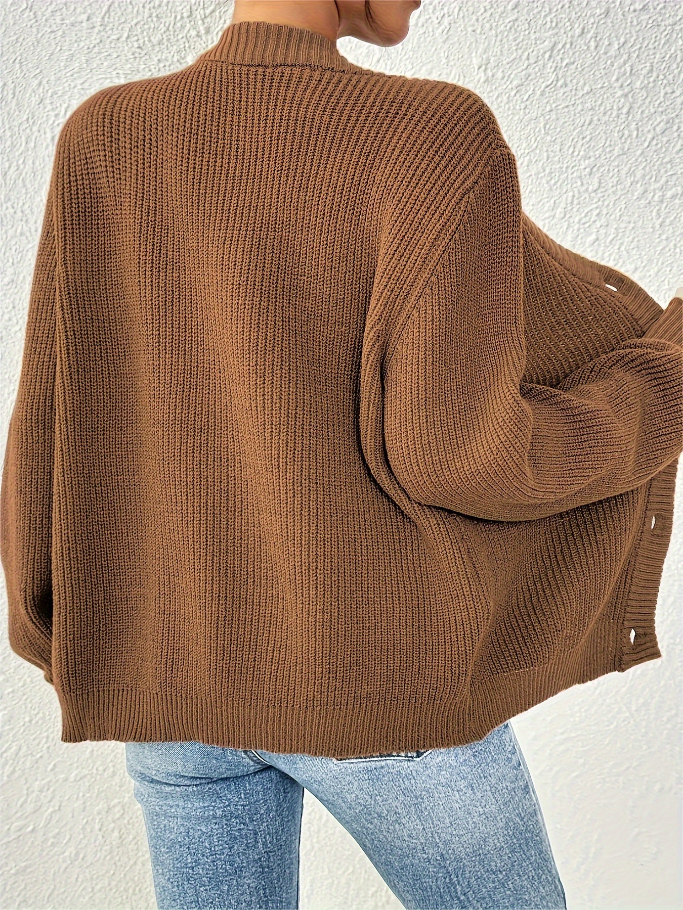 Kardigan damski Self-Style Plus Size z guzikami z przodu