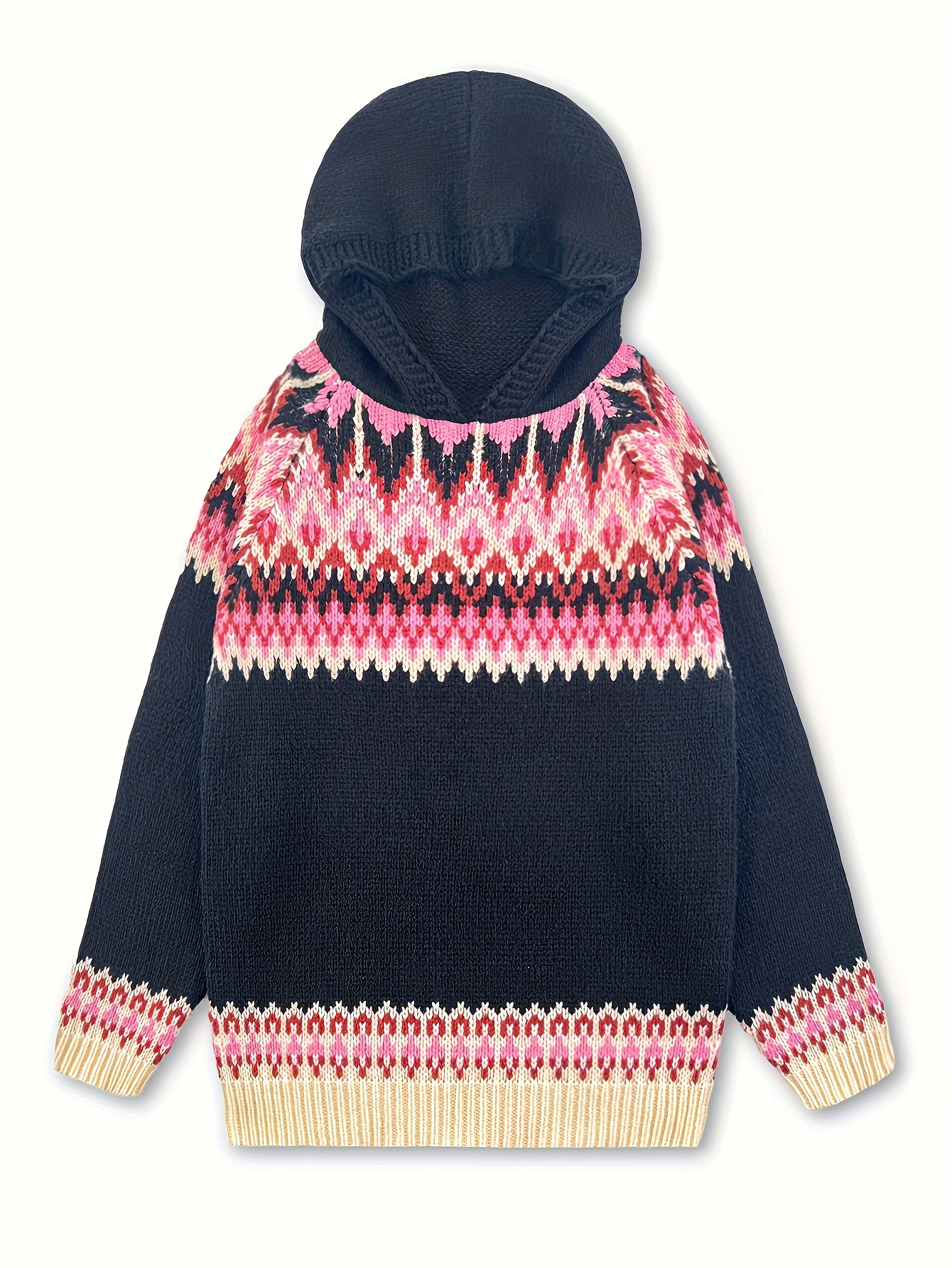 Miękka, gruba bluza z kapturem ze wzorem Glacier Mountain