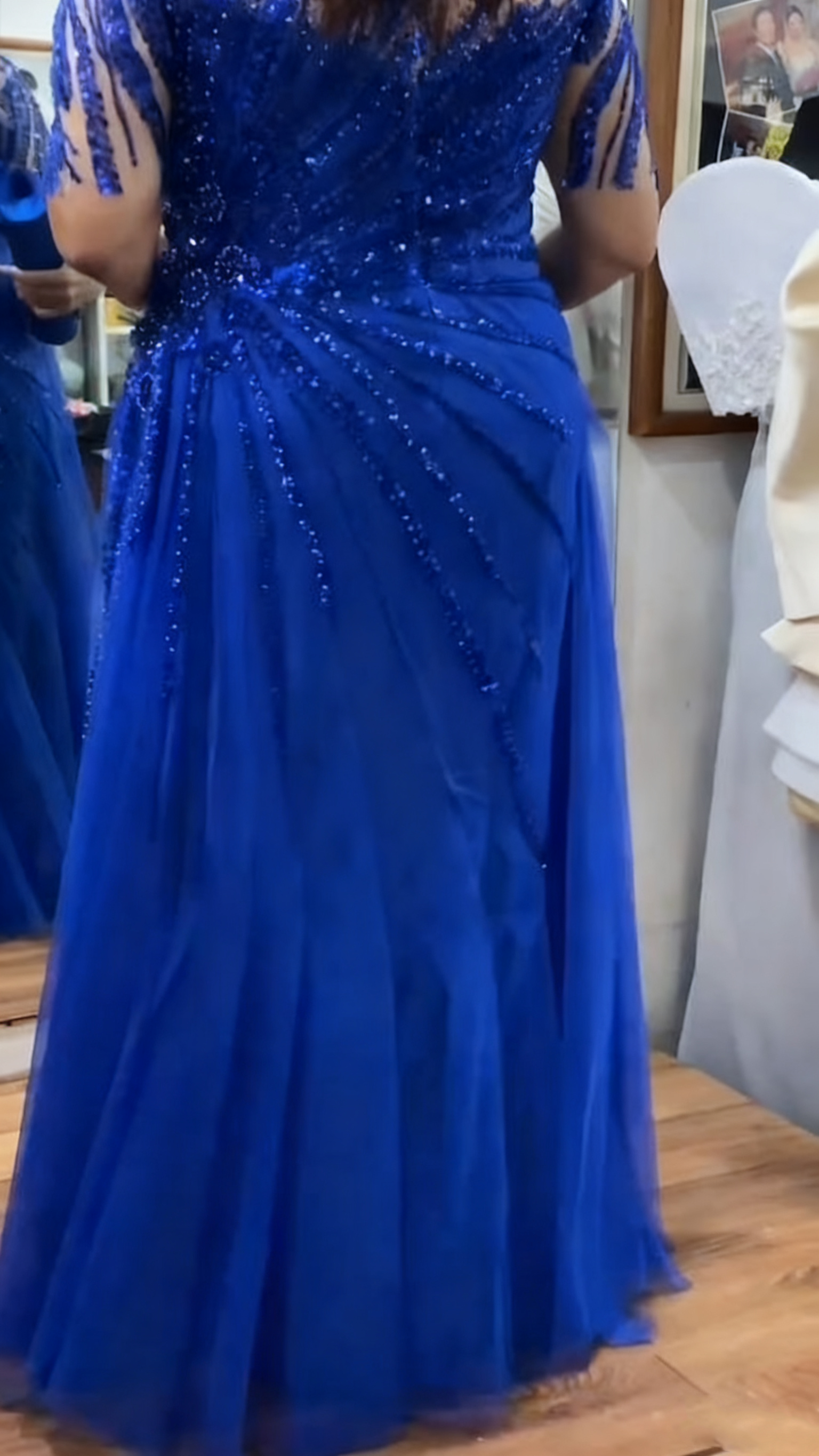 👗【S-5XL】2025 nowa Seksowna koronkowa suknia wieczorowa z krótkim rękawem