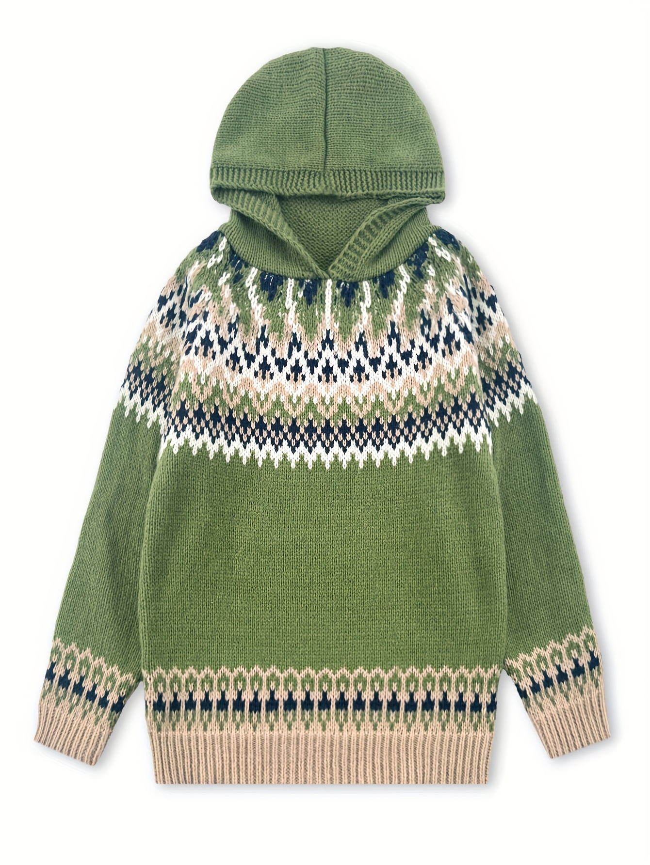 Miękka, gruba bluza z kapturem ze wzorem Glacier Mountain