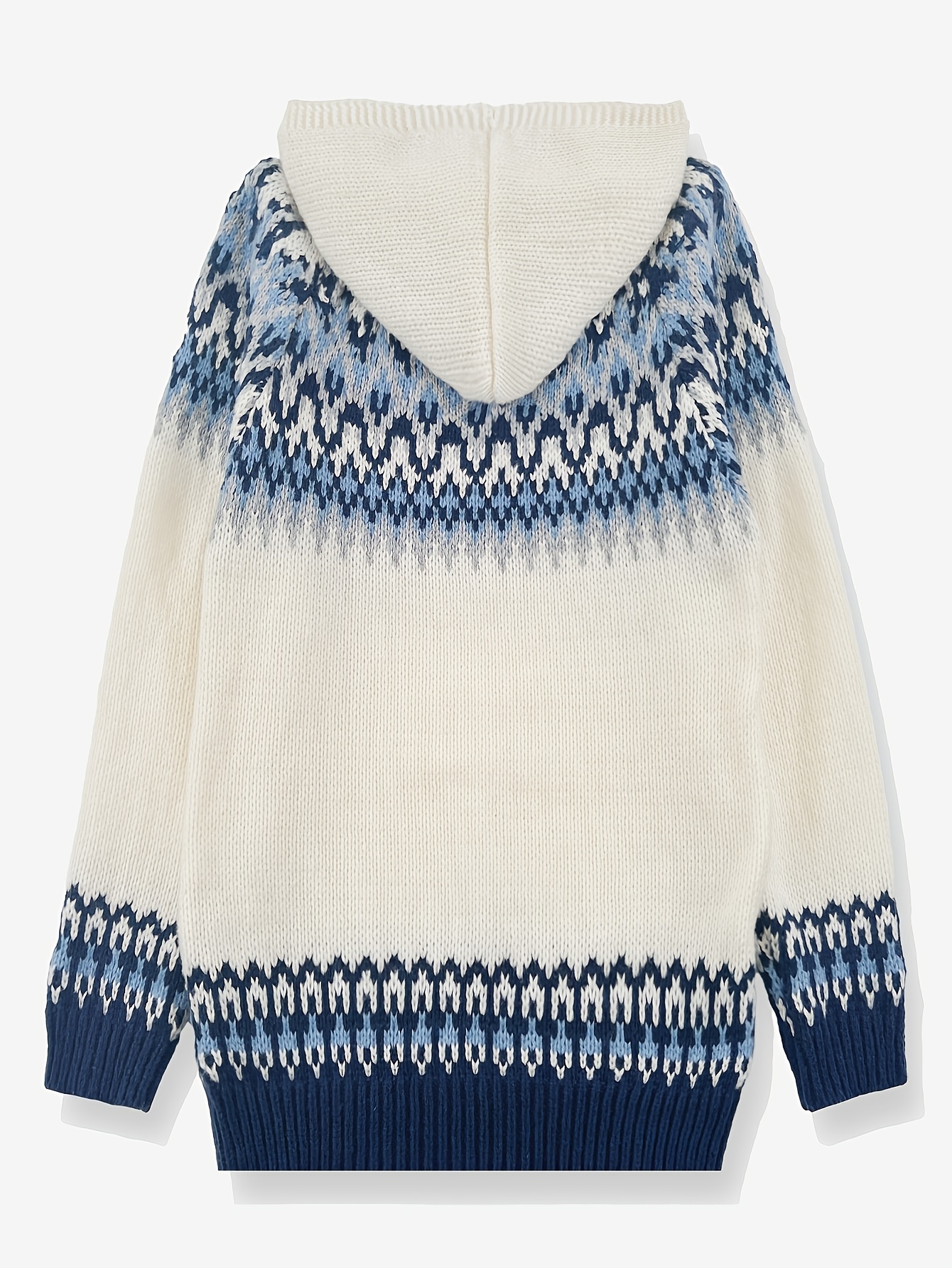 Miękka, gruba bluza z kapturem ze wzorem Glacier Mountain