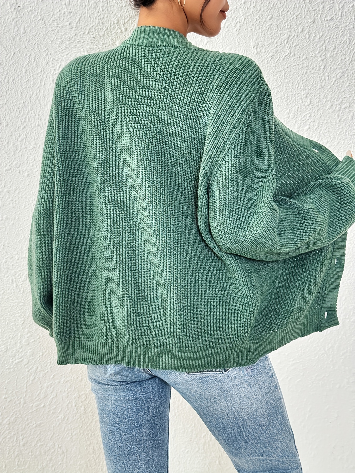 Kardigan damski Self-Style Plus Size z guzikami z przodu