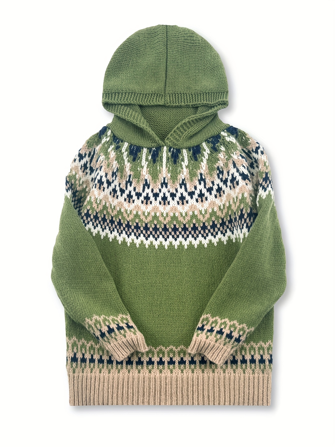 Miękka, gruba bluza z kapturem ze wzorem Glacier Mountain