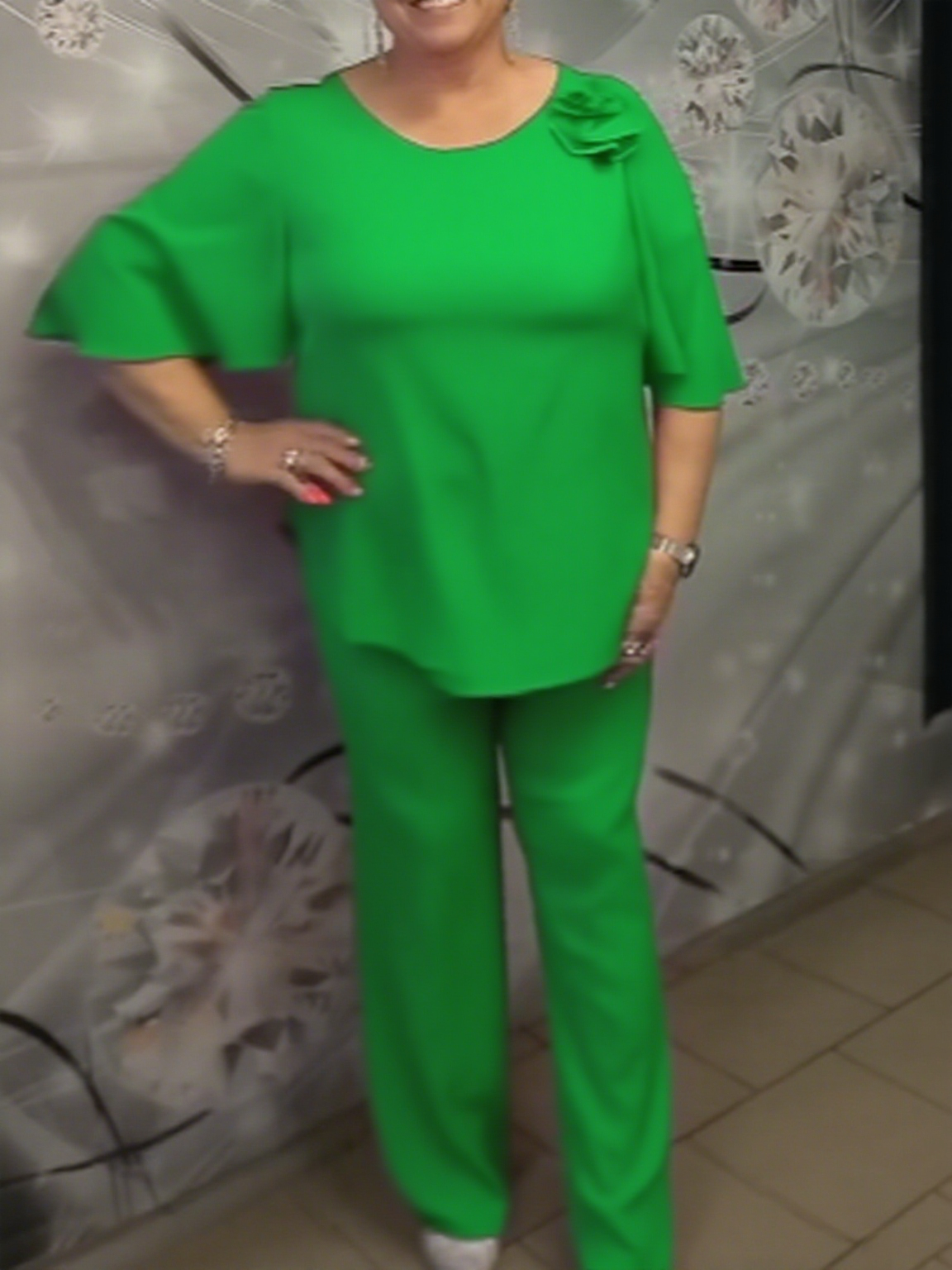 Zestaw z Kwiatowym Dekorem