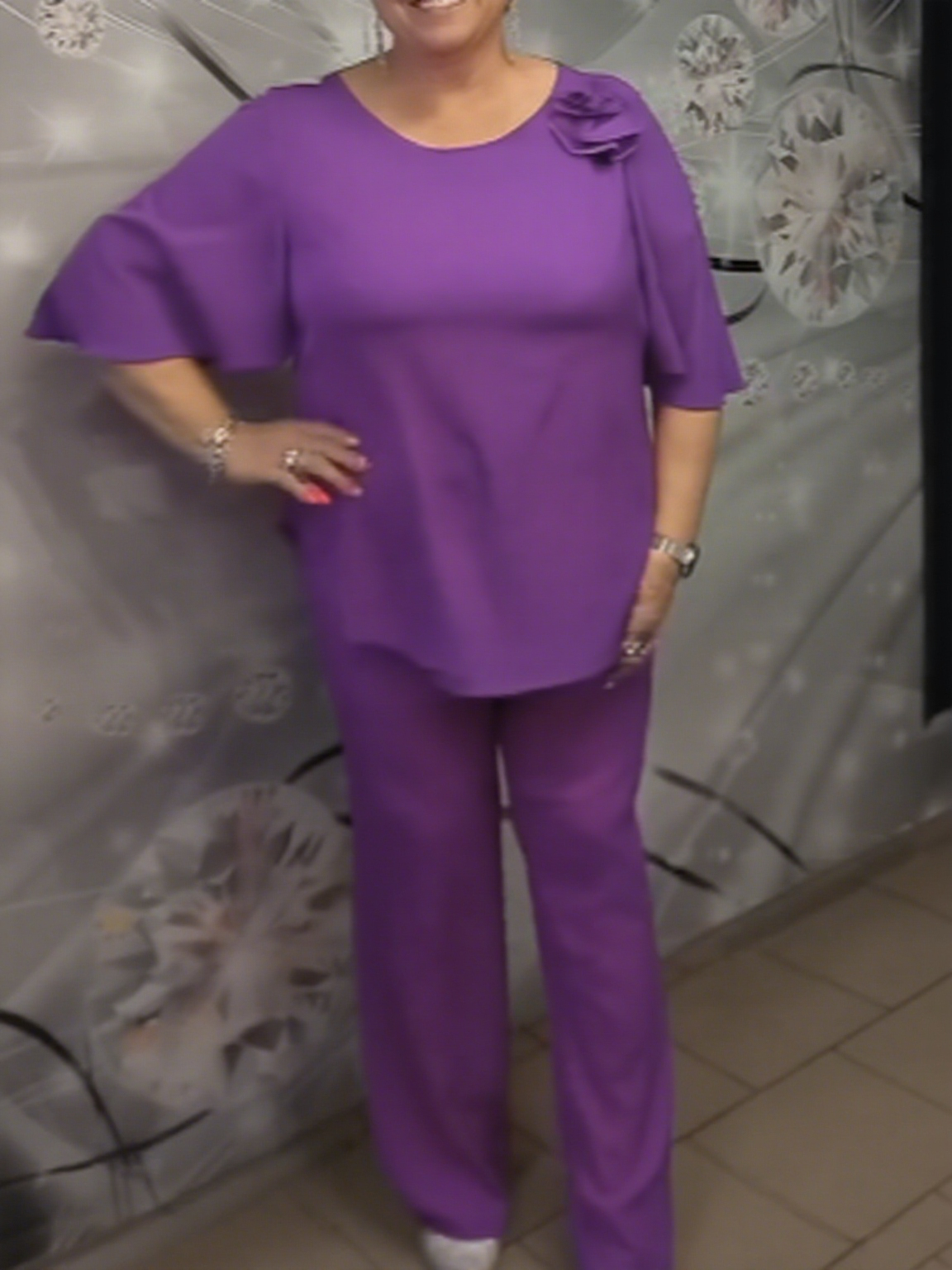 Zestaw z Kwiatowym Dekorem