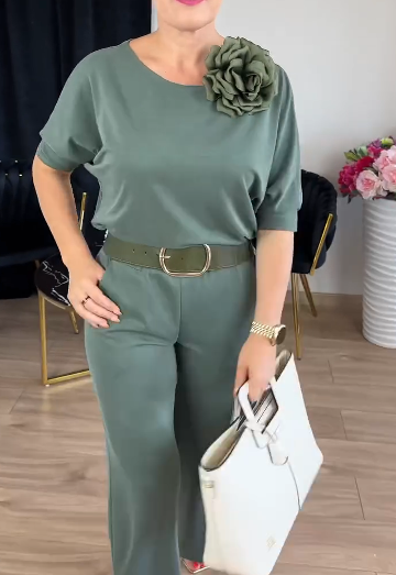 Pozostało tylko 20 sztuk✨Kombinezon w jednolitym kolorze z czystej bawełny