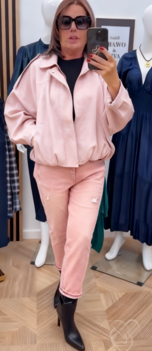 Kurtka casualowa z klapami i zamkiem błyskawicznym