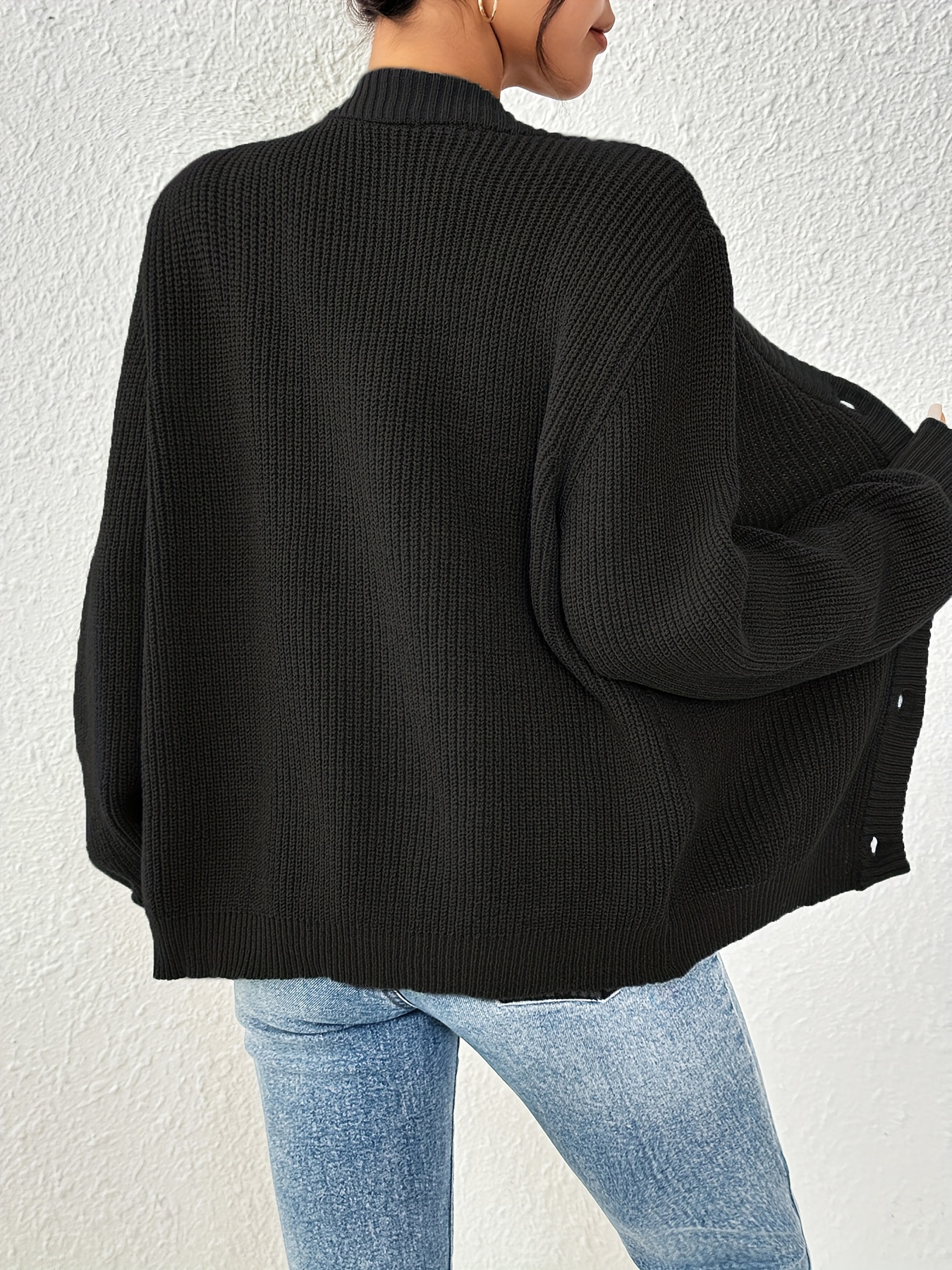 Kardigan damski Self-Style Plus Size z guzikami z przodu