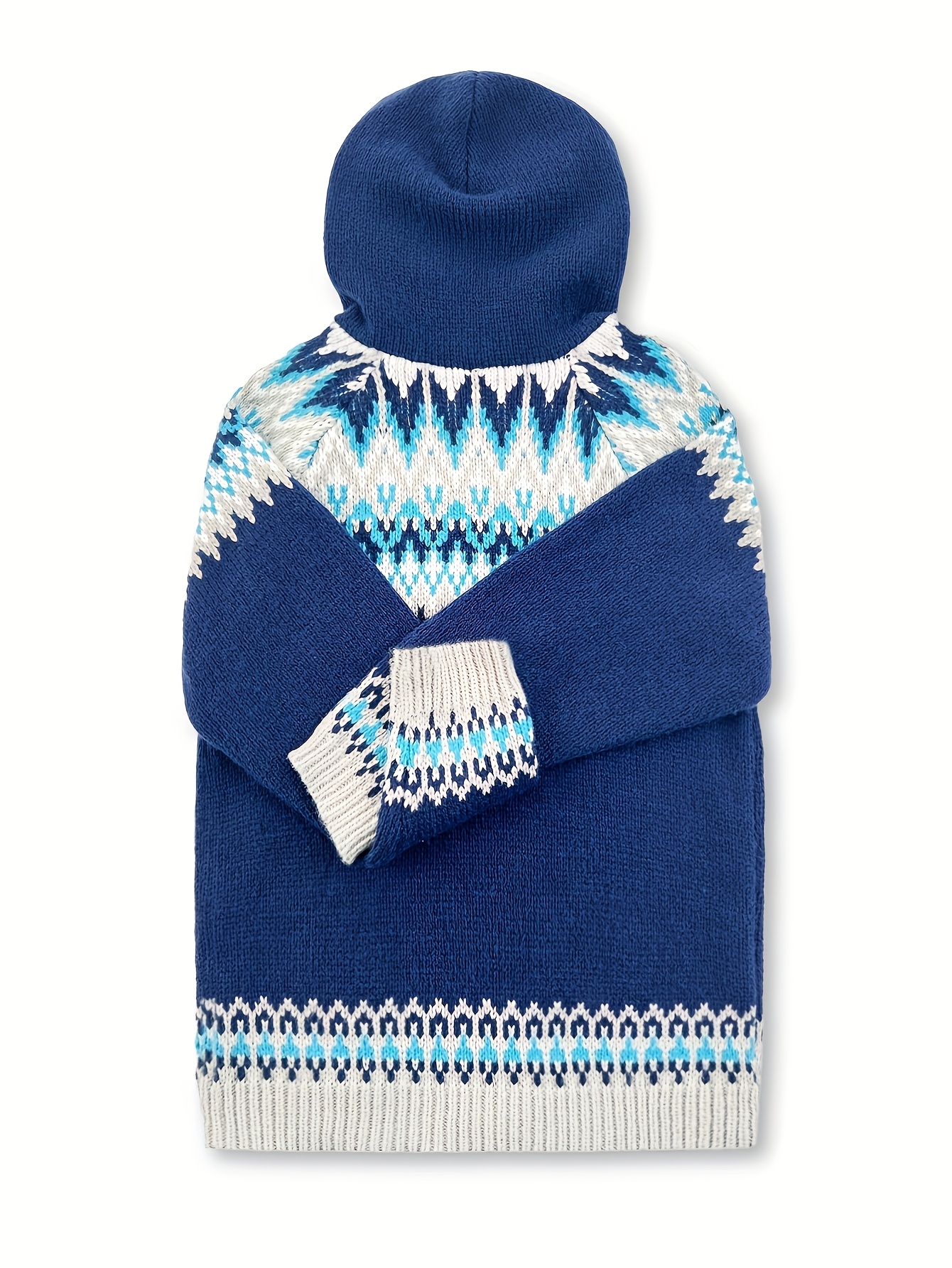 Miękka, gruba bluza z kapturem ze wzorem Glacier Mountain