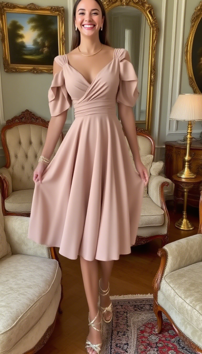 50% ZNIŻKI NA LETNI MAGAZYN‼️‼️😍😍Elegancka sukienka o wyjątkowym kroju, idealna na wesele, komunię, chrzest lub inną wyjątkową okazję.