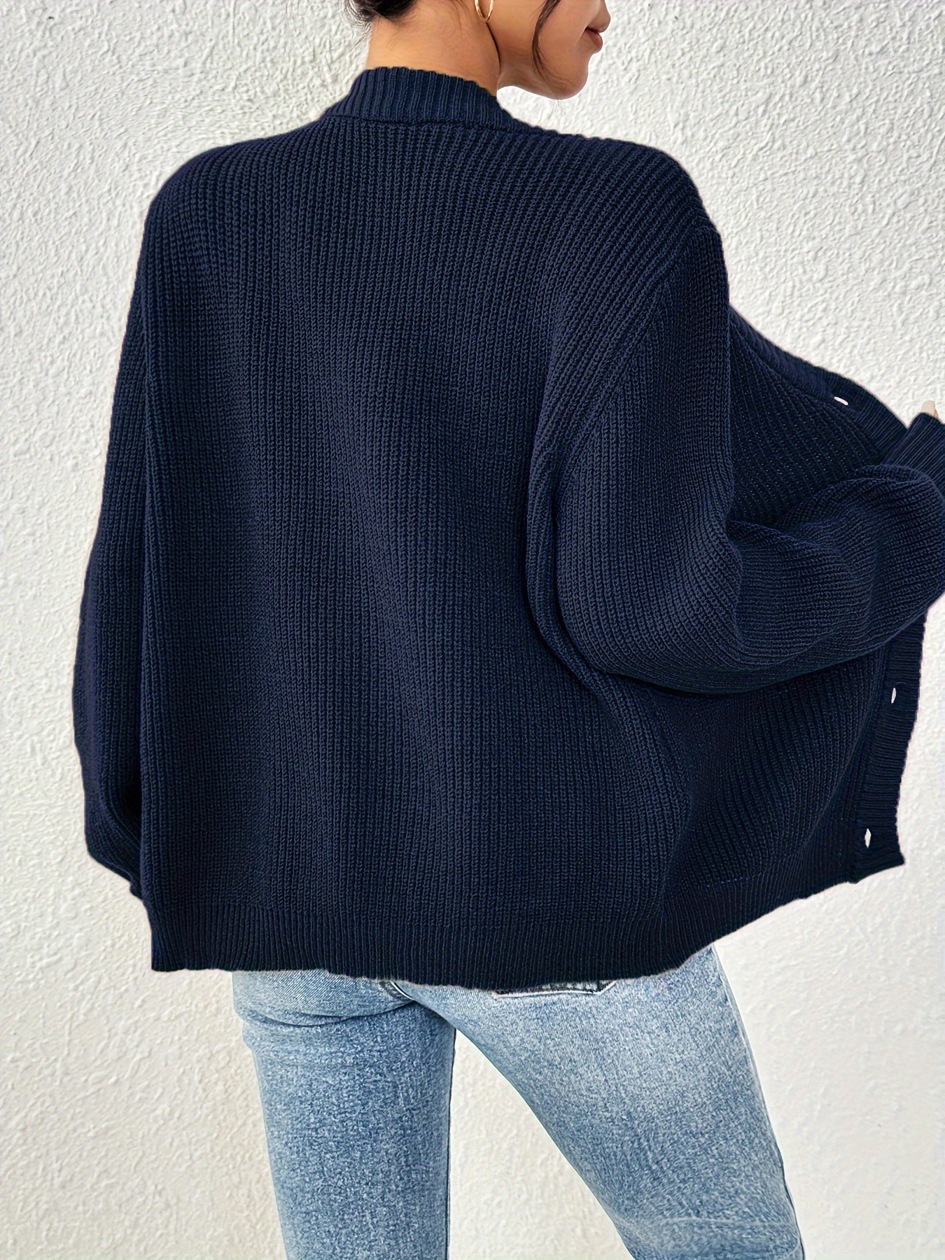 Kardigan damski Self-Style Plus Size z guzikami z przodu