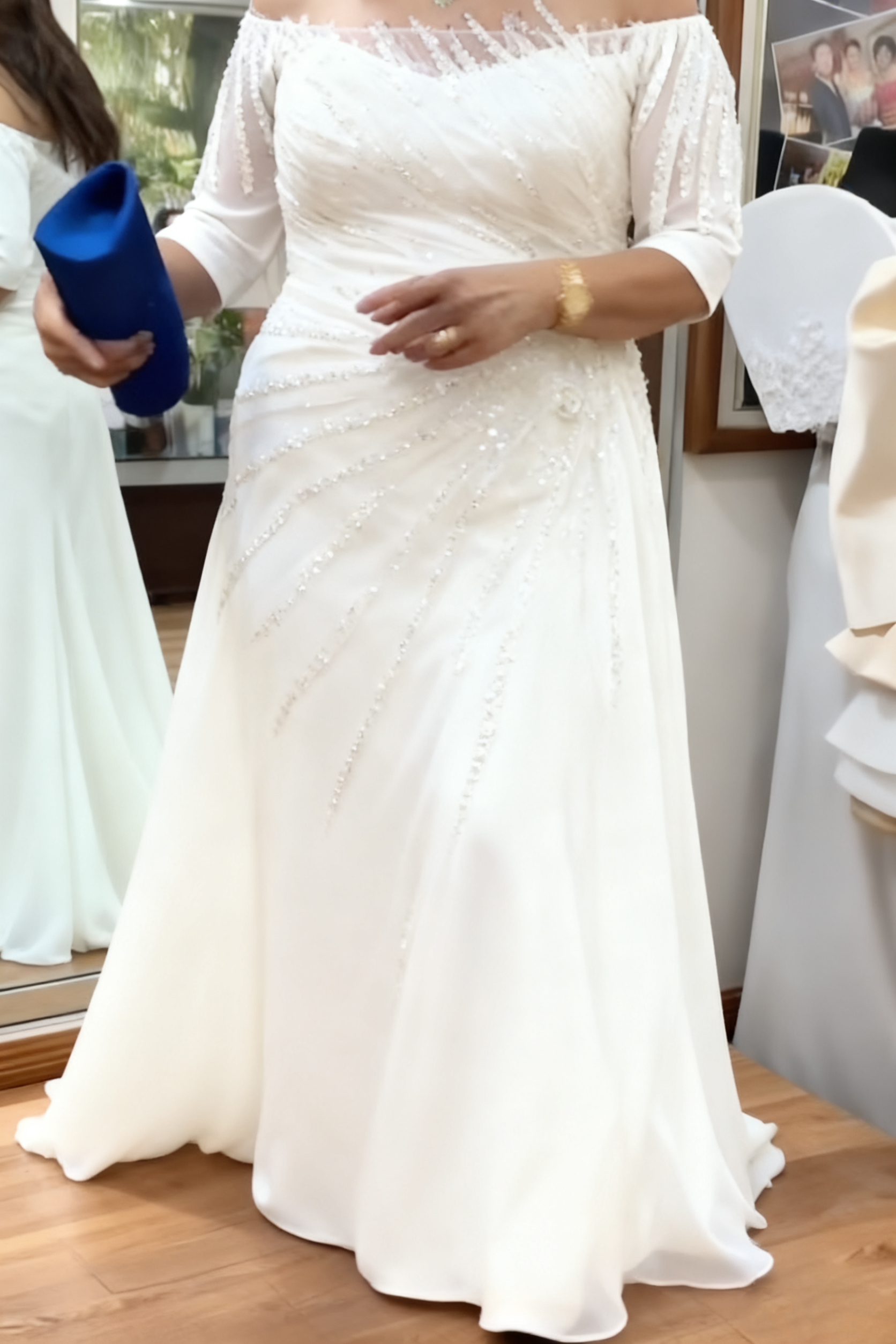 👗【S-5XL】2025 nowa Seksowna koronkowa suknia wieczorowa z krótkim rękawem