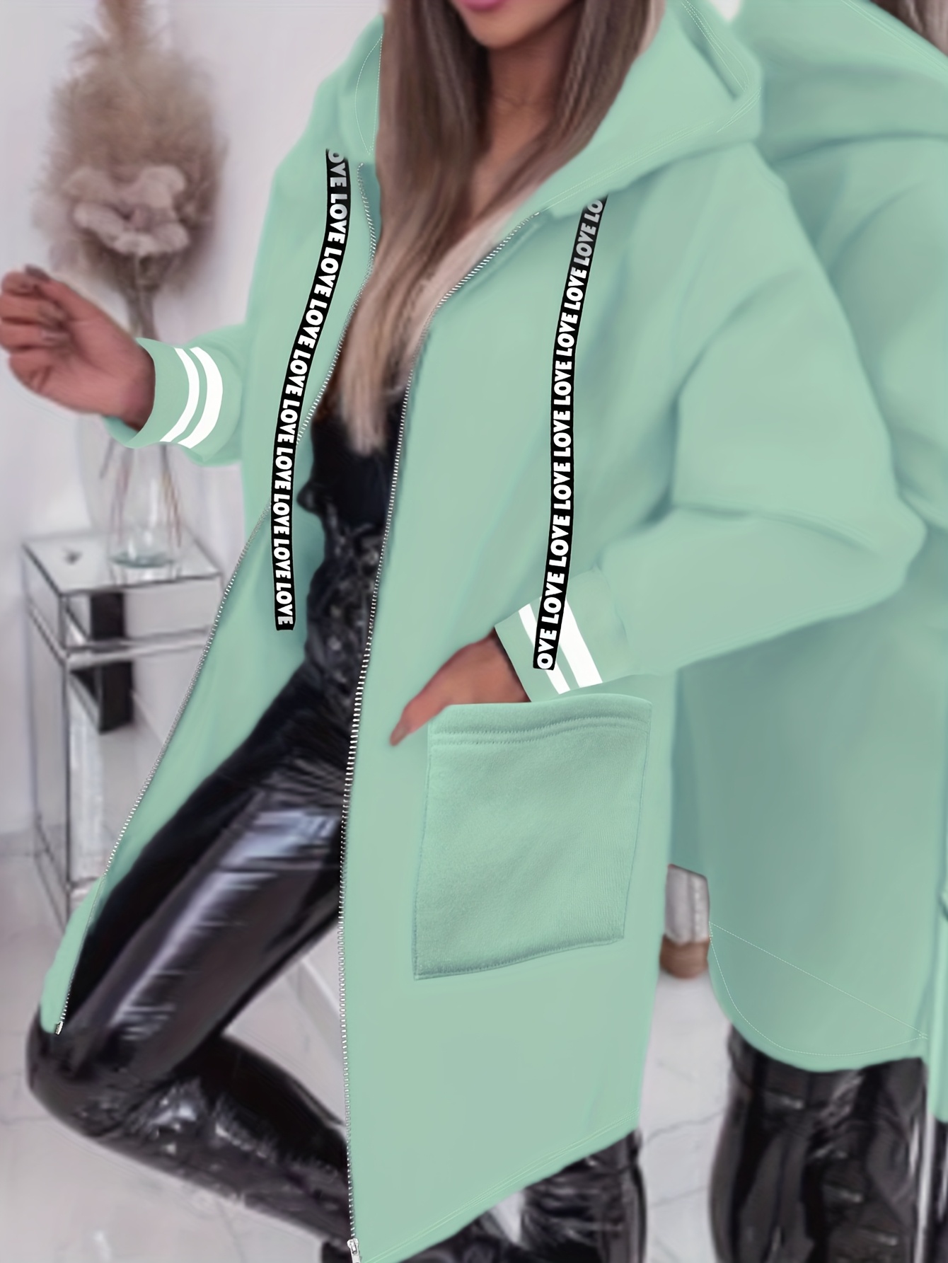 Kurtka z kapturem damska w stylu casual A6600