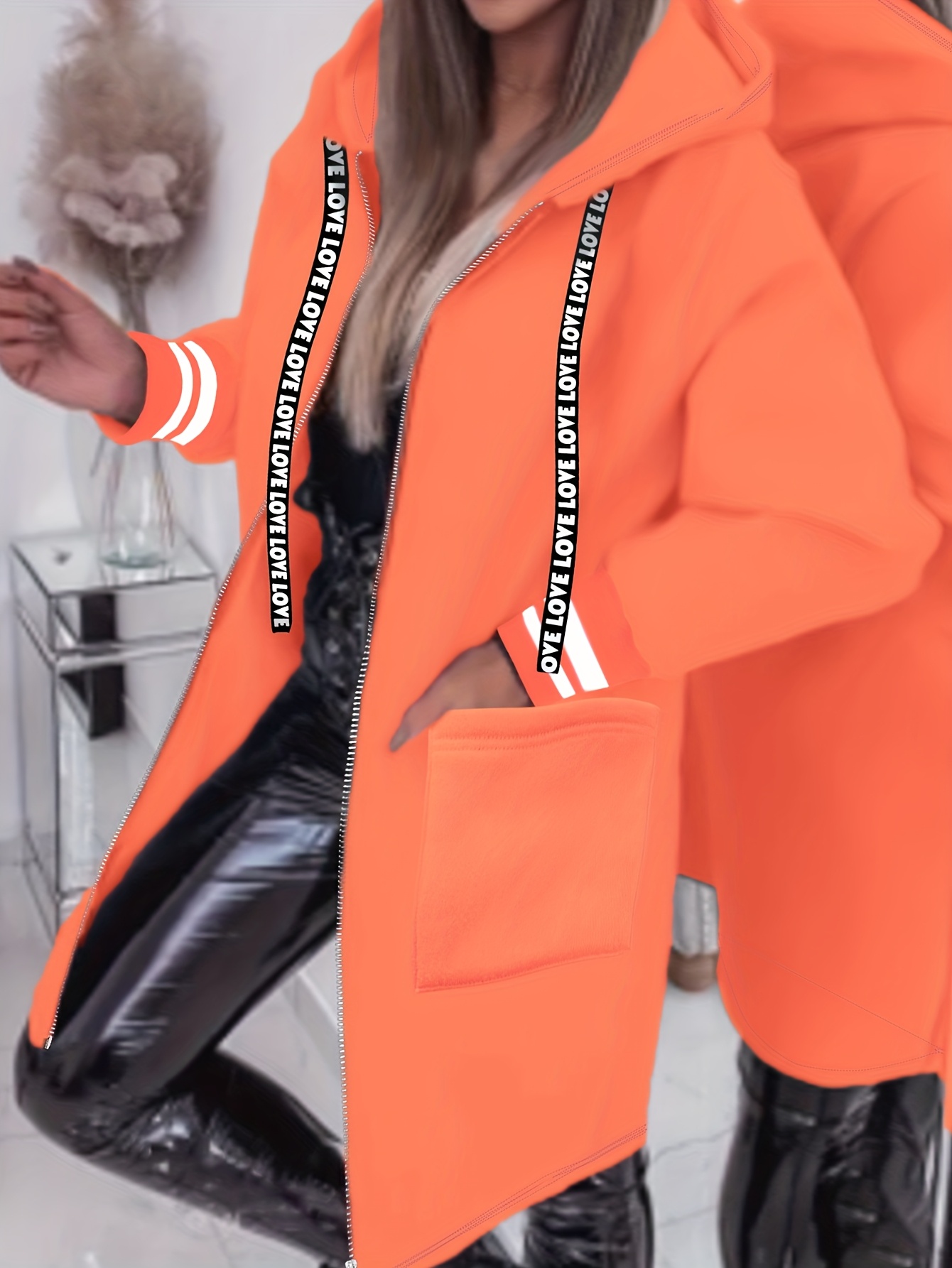 Kurtka z kapturem damska w stylu casual A6600