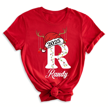 Custom Christmas Family Name 2025 Shirt