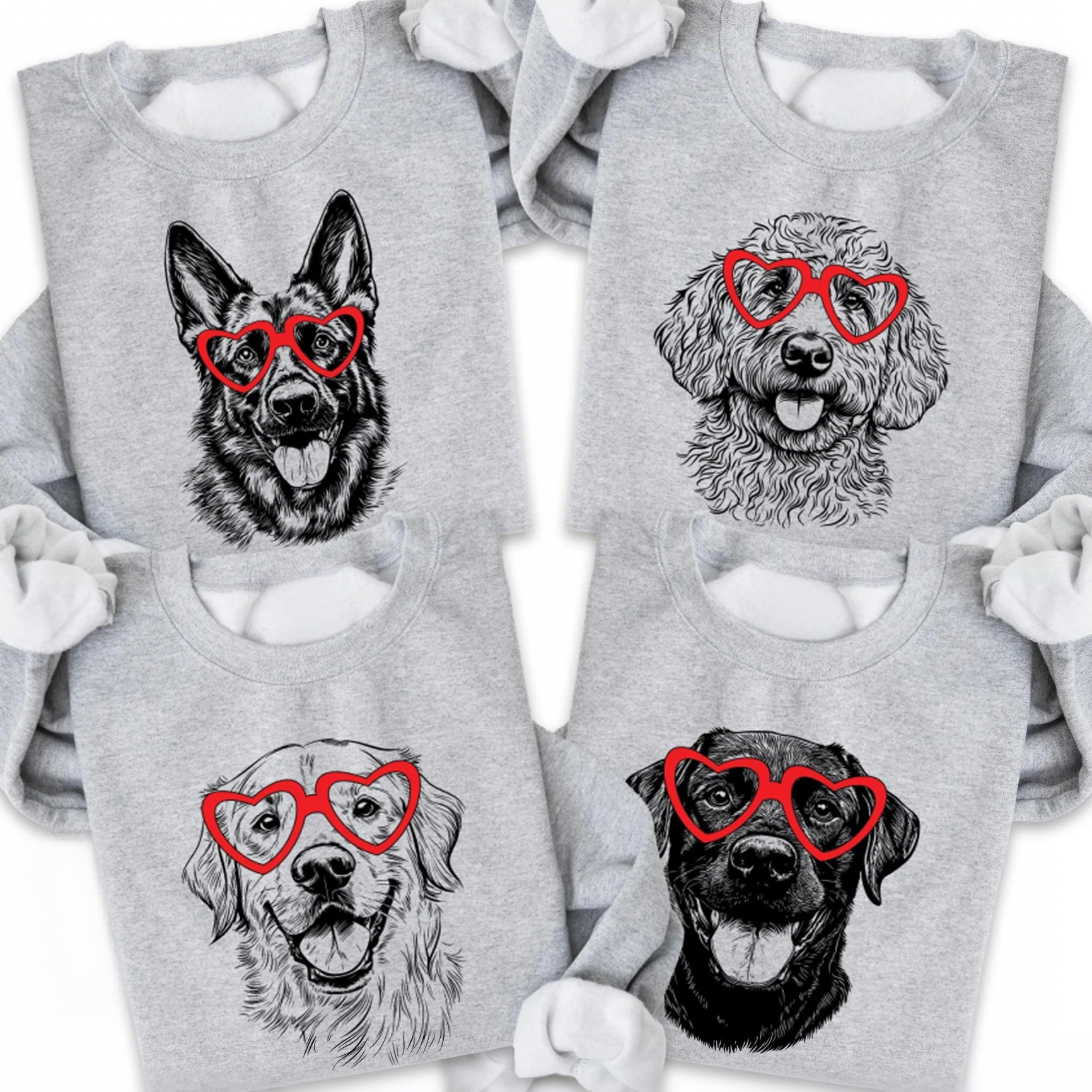 Puppy Love Valentine's Day Dog Lover Sweatshirt