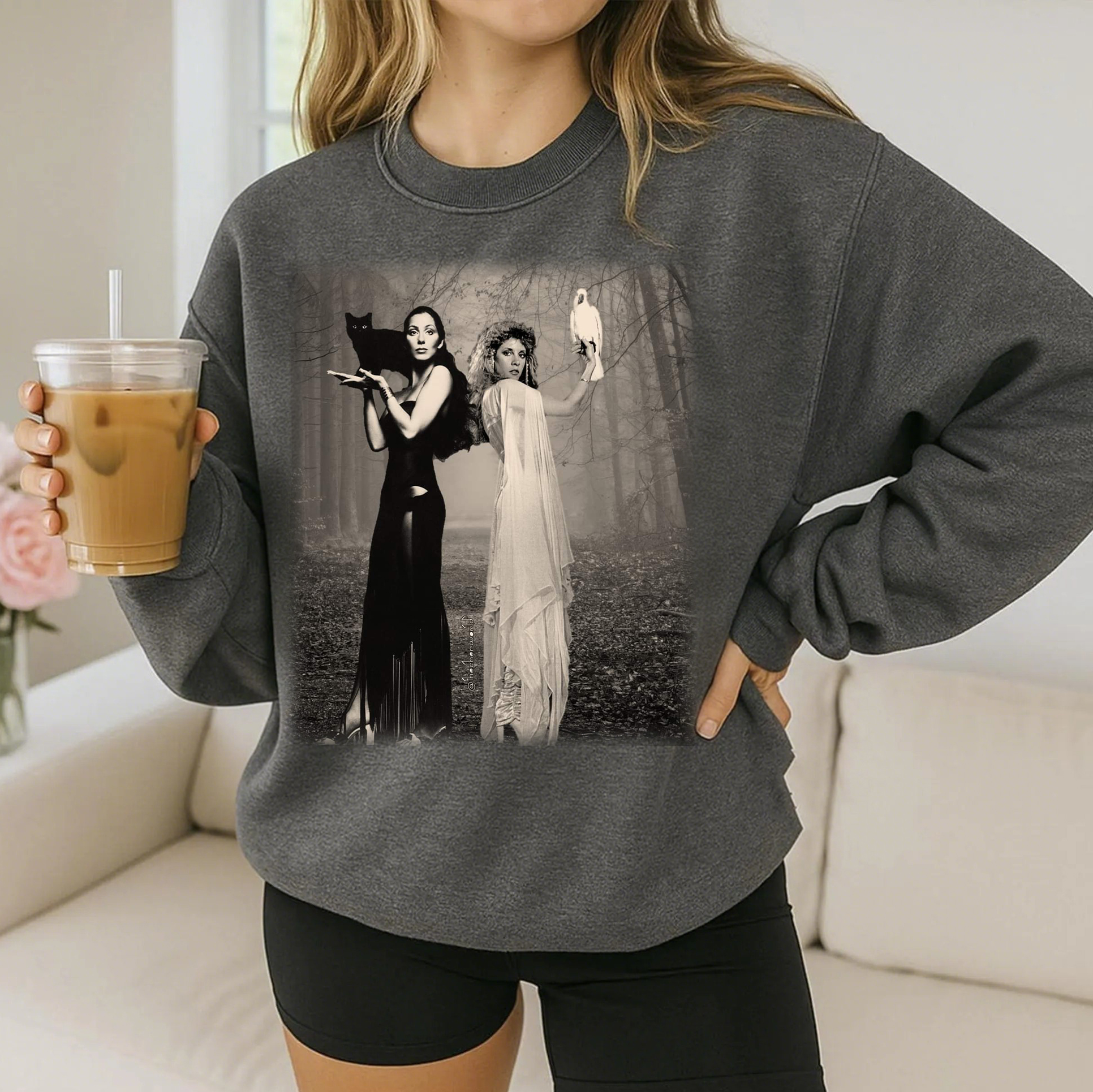 Vintage Cher & Stevie Nicks Graphic Sweatshirt
