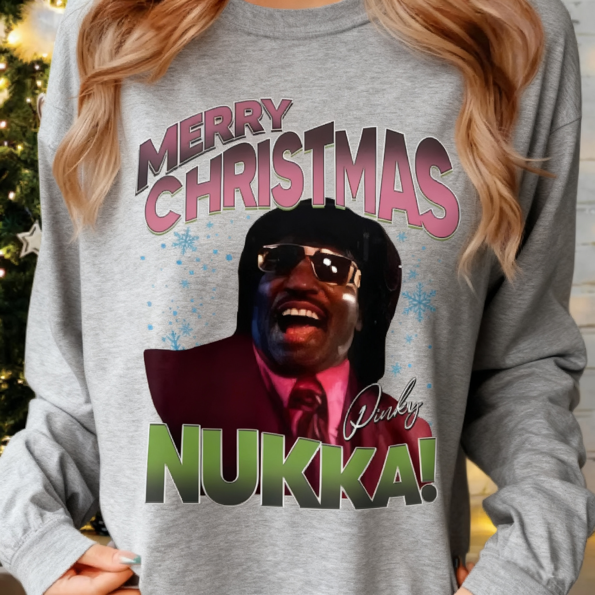 Merry Christmas Pinky Nyukka Sweatshirt