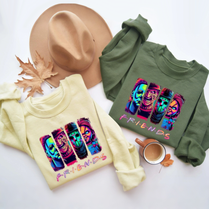 Horror Halloween Character Friends Sweatshirt