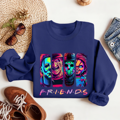 Horror Halloween Character Friends Sweatshirt